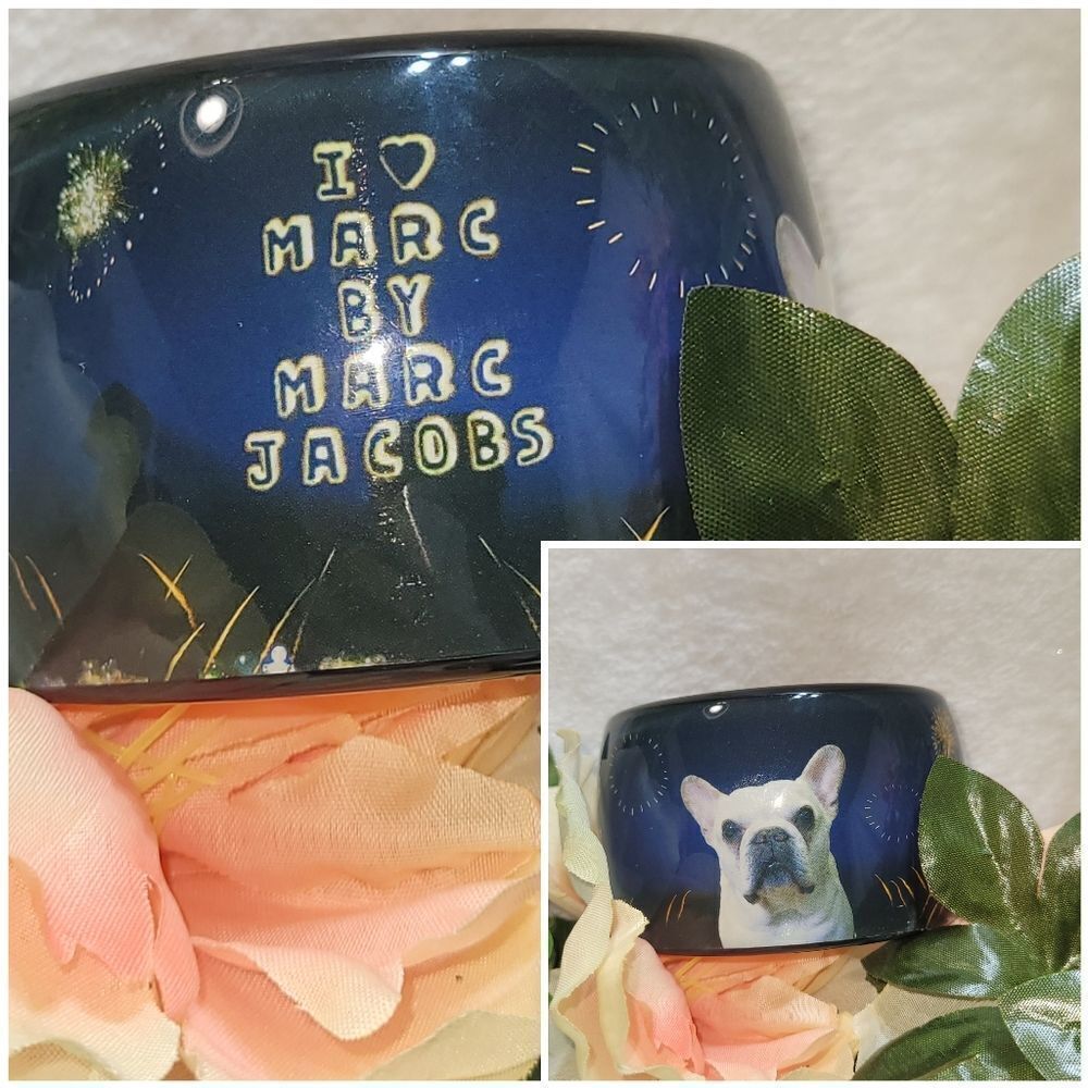 NWT Marc by Marc Jacobs Pickles the French Bulldog Acrylic Bracelet